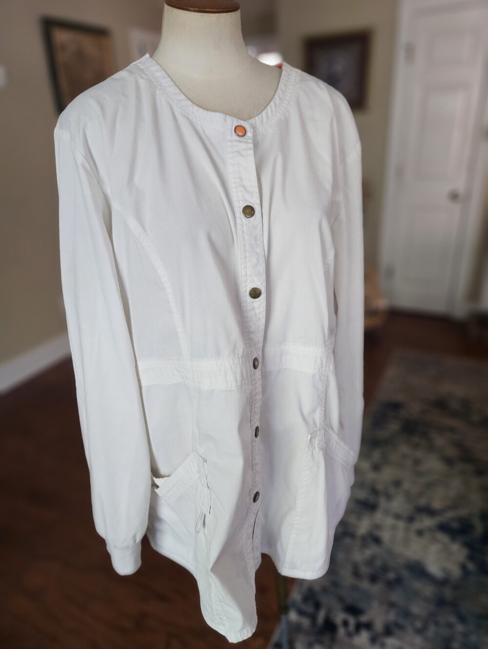 Code Happy White Jacket 2X